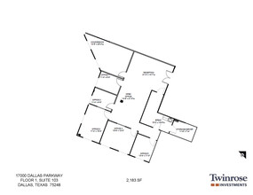 17000 Dallas Pkwy, Dallas, TX à louer Plan d’étage– Image 1 sur 2