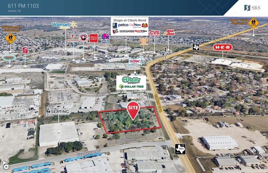 611 FM 1103, Cibolo, TX à vendre - Aérien – Image 1 sur 2