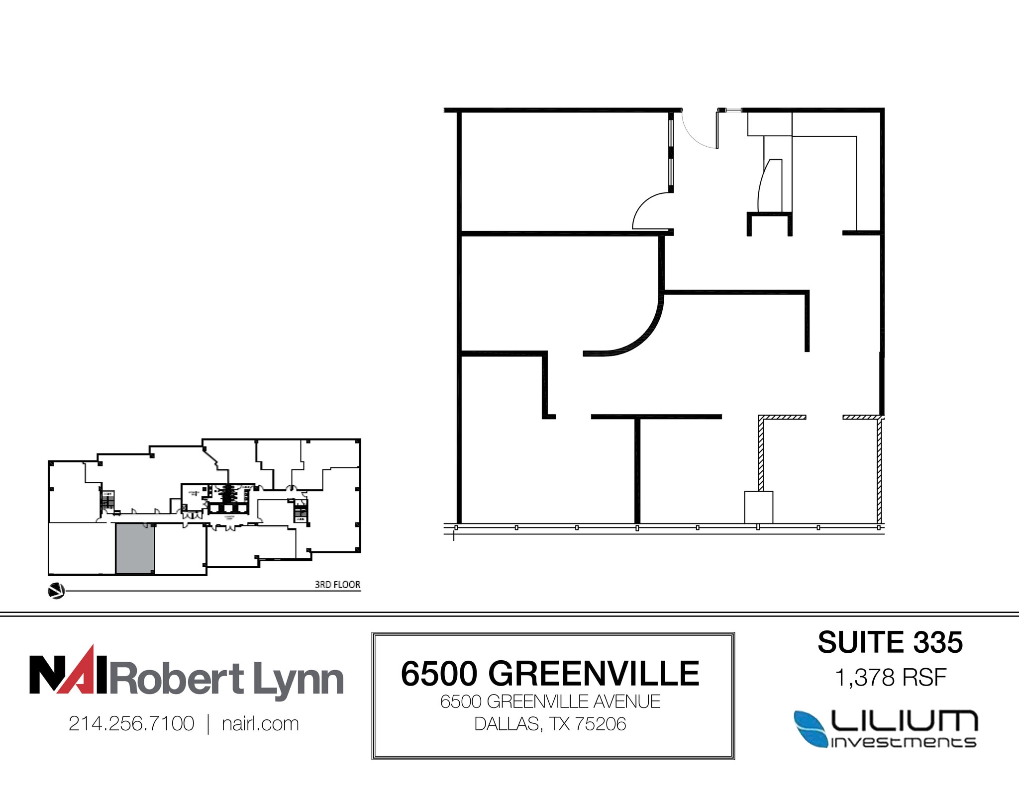 6500 Greenville Ave, Dallas, TX à louer Plan d’étage– Image 1 sur 1