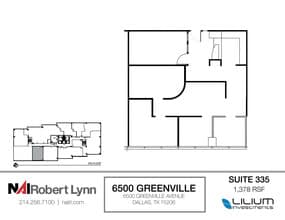 6500 Greenville Ave, Dallas, TX à louer Plan d’étage– Image 1 sur 1