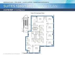 1415 L St, Sacramento, CA à louer Plan d’étage– Image 2 sur 2