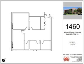 1460 Renaissance Dr, Park Ridge, IL à louer Plan d’étage– Image 1 sur 1