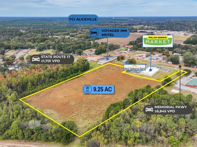 adj. to 530 Memorial Pkwy, Aliceville, AL à vendre - Photo de l’immeuble – Image 3 sur 8