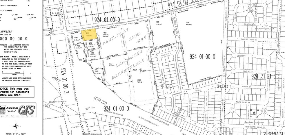 1120-1130 Lancaster Dr SE, Salem, OR à vendre - Plan cadastral – Image 3 sur 3