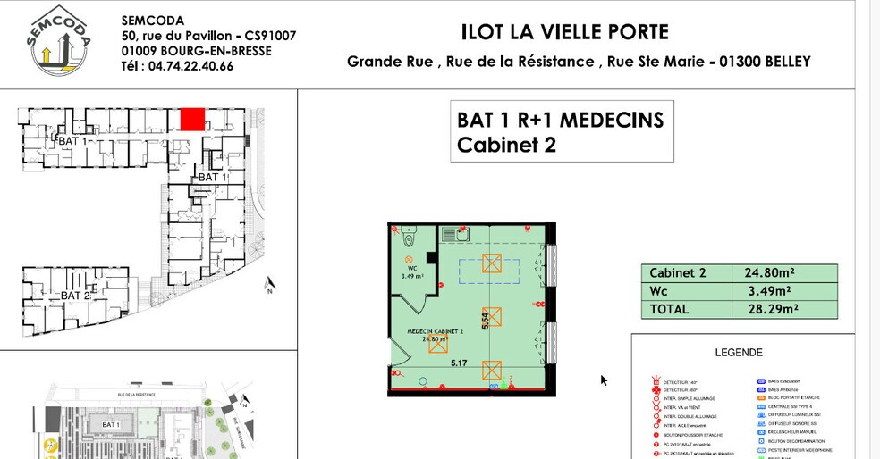 45 Place De La Vieille Porte, Belley à louer - Plan d’étage – Image 1 sur 5
