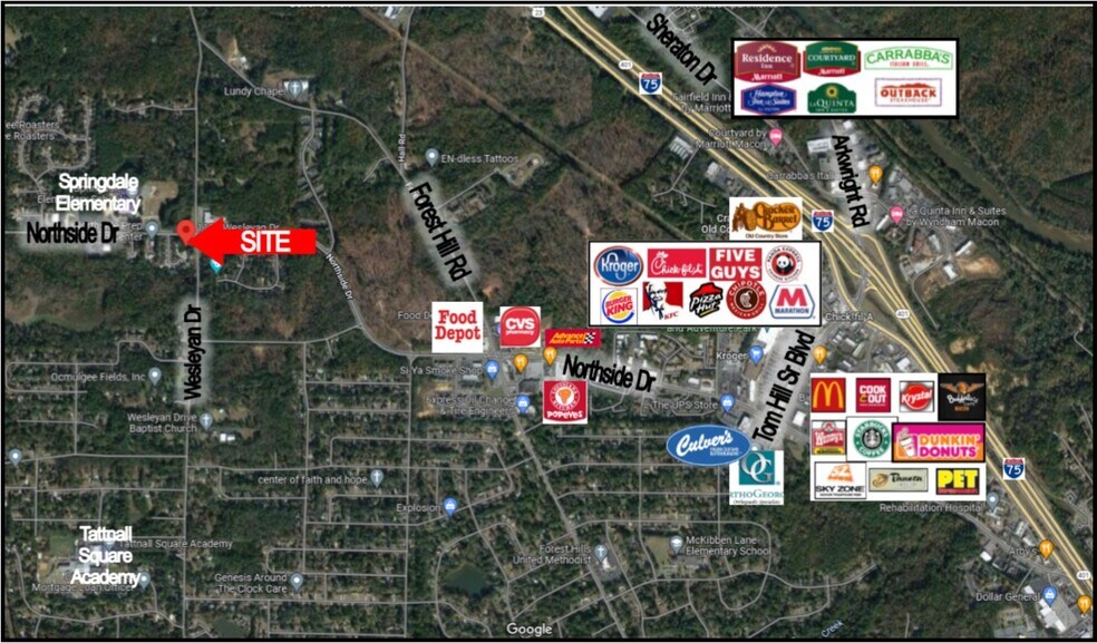 1190 Wesleyan Dr, Macon-Bibb, GA à vendre - Photo de l’immeuble – Image 2 sur 3