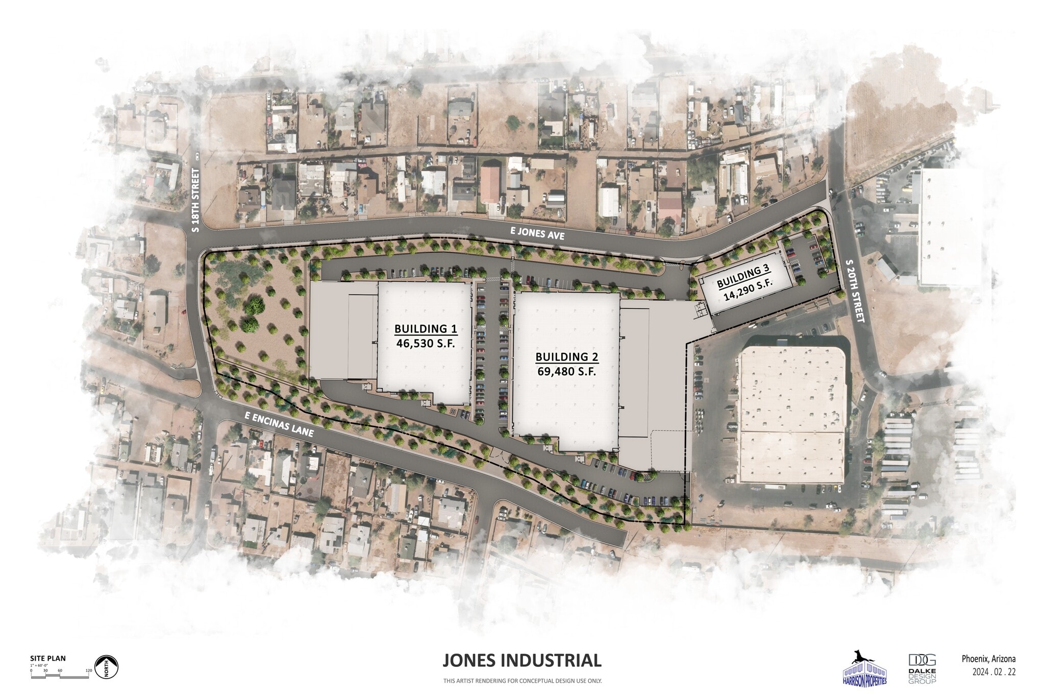 1900 Encinas ln, Phoenix, AZ à louer Plan de site– Image 1 sur 4