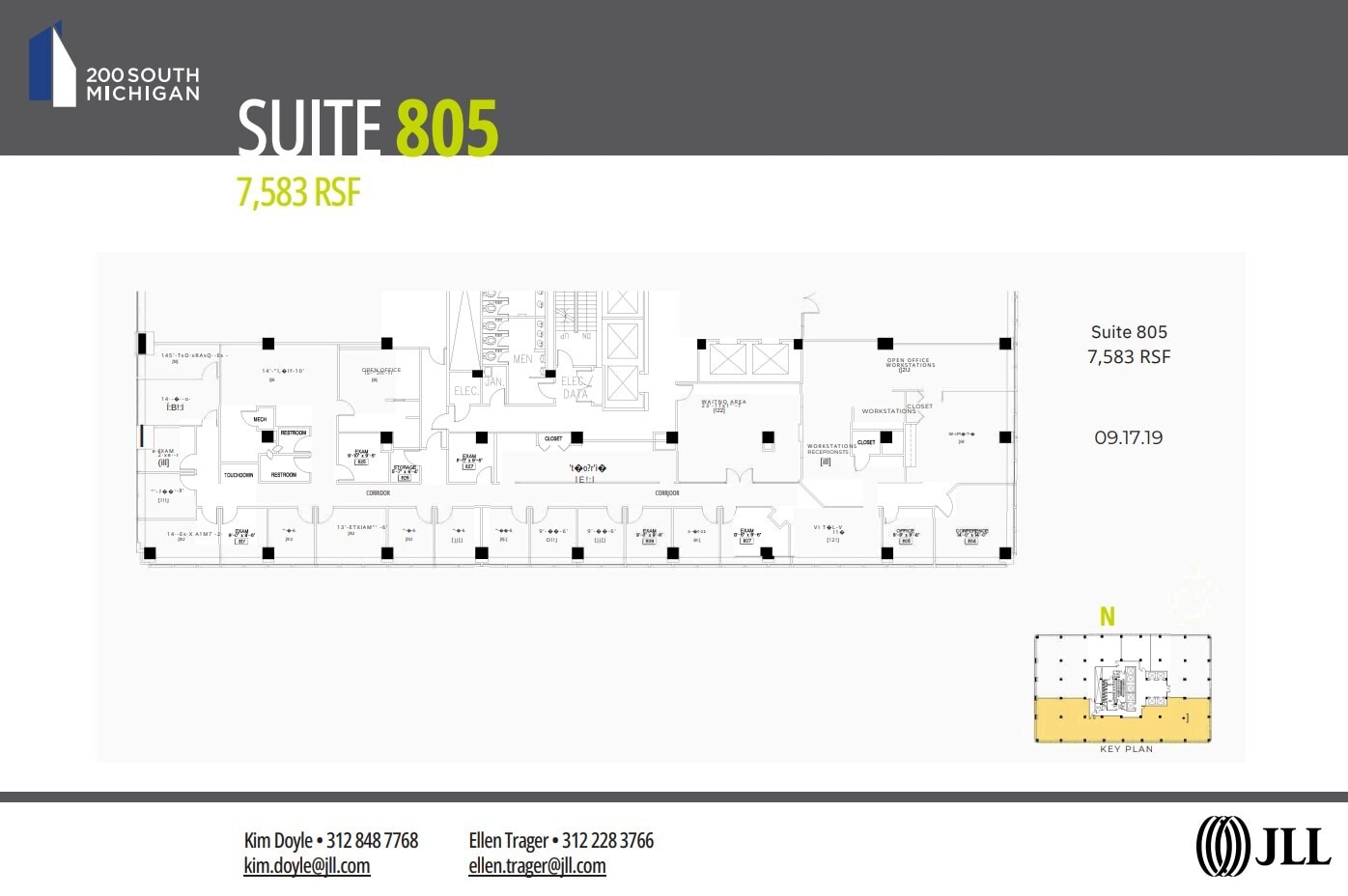 200 S Michigan Ave, Chicago, IL à louer Plan d’étage– Image 1 sur 1