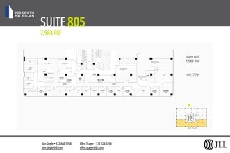 200 S Michigan Ave, Chicago, IL à louer Plan d’étage– Image 1 sur 1