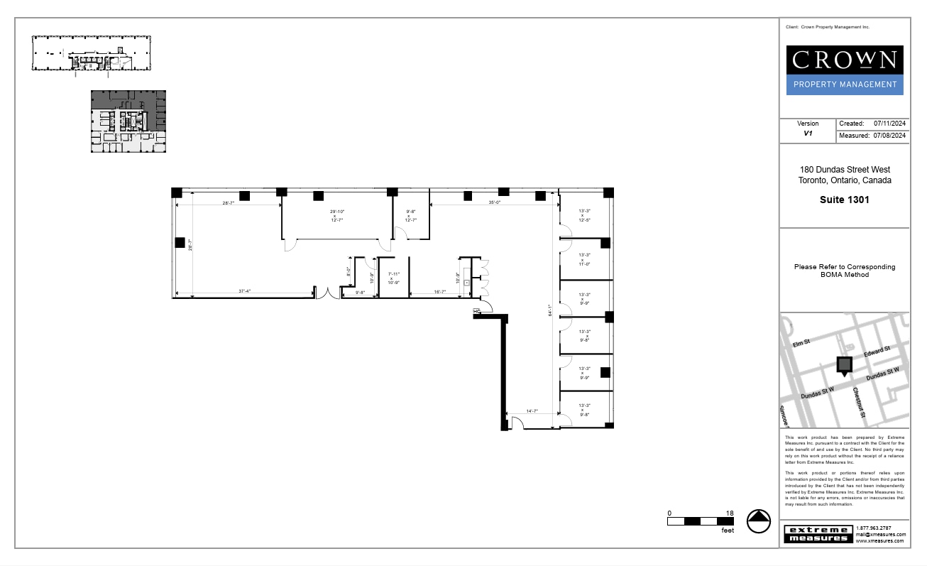 180 Dundas St W, Toronto, ON à louer Plan d’étage– Image 1 sur 1