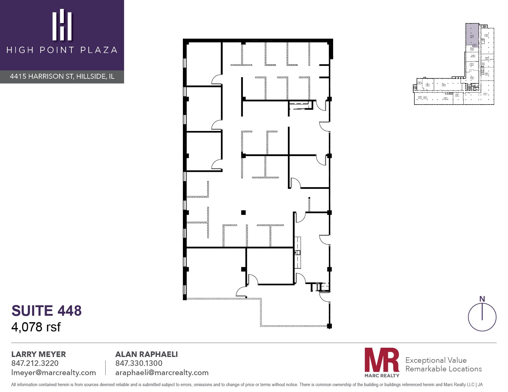 4415 W Harrison St, Hillside, IL à louer Plan d’étage– Image 1 sur 1