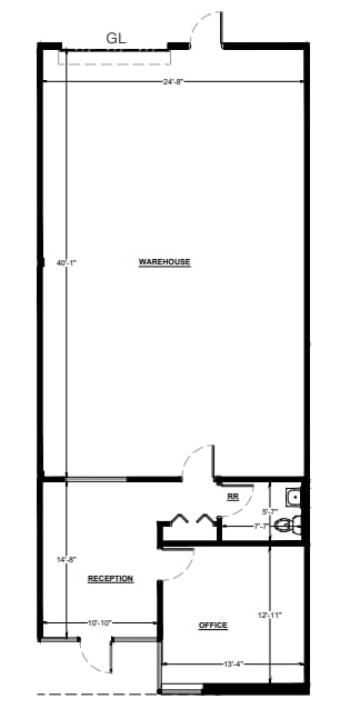9560 Chesapeake Dr, San Diego, CA à louer Plan d’étage– Image 1 sur 1