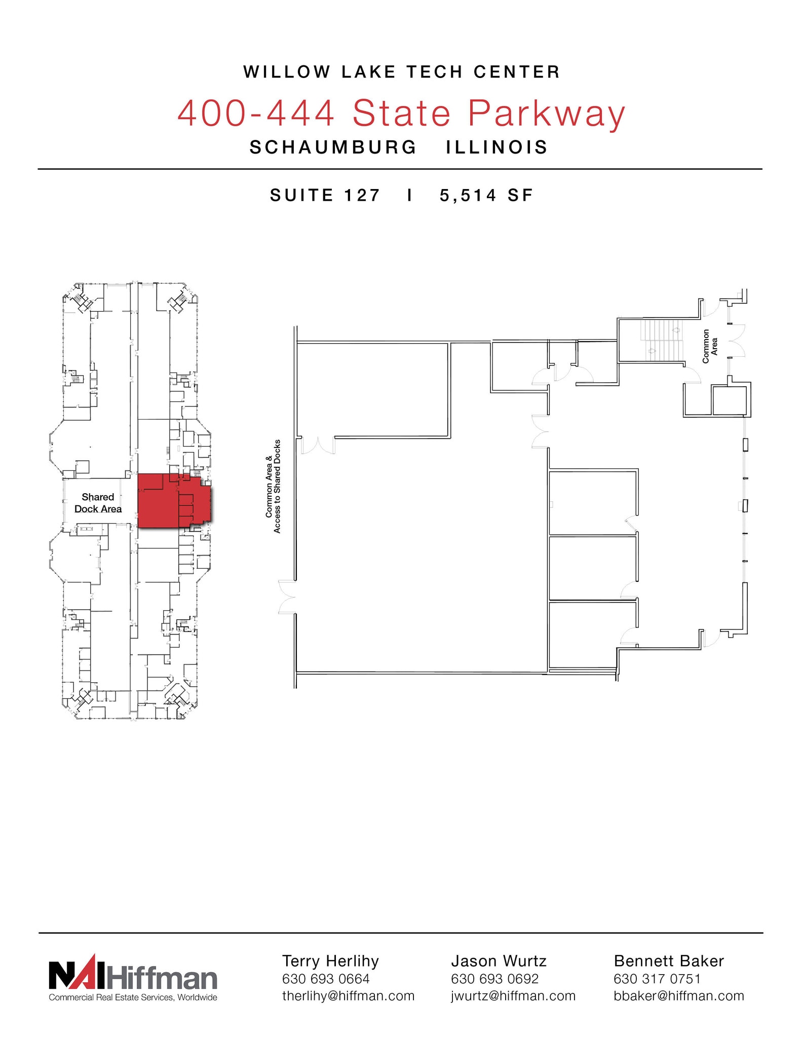 400-444 E State Pky, Schaumburg, IL à louer Plan d’étage– Image 1 sur 1