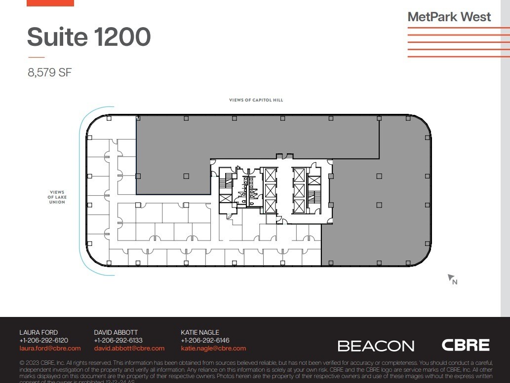 1100 Olive Way, Seattle, WA à louer Plan d’étage– Image 1 sur 1