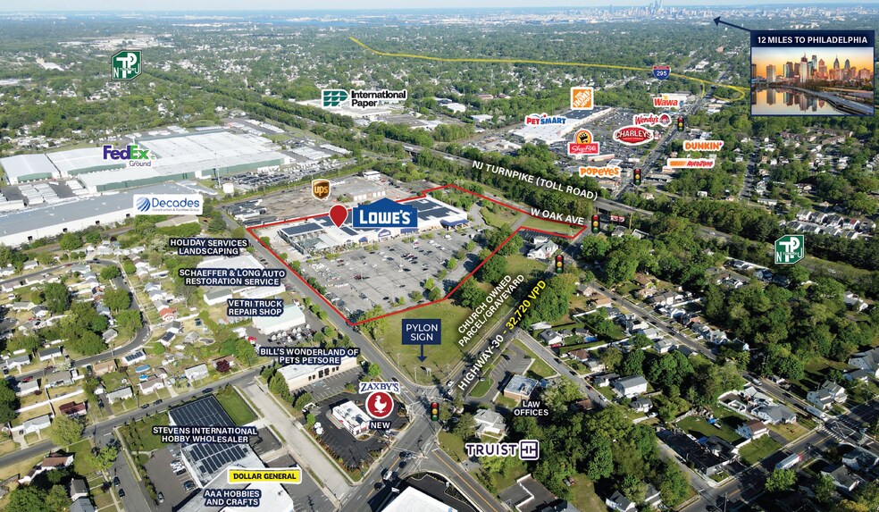 122 W Oak Ave, Lawnside, NJ à vendre - Photo de l’immeuble – Image 2 sur 3