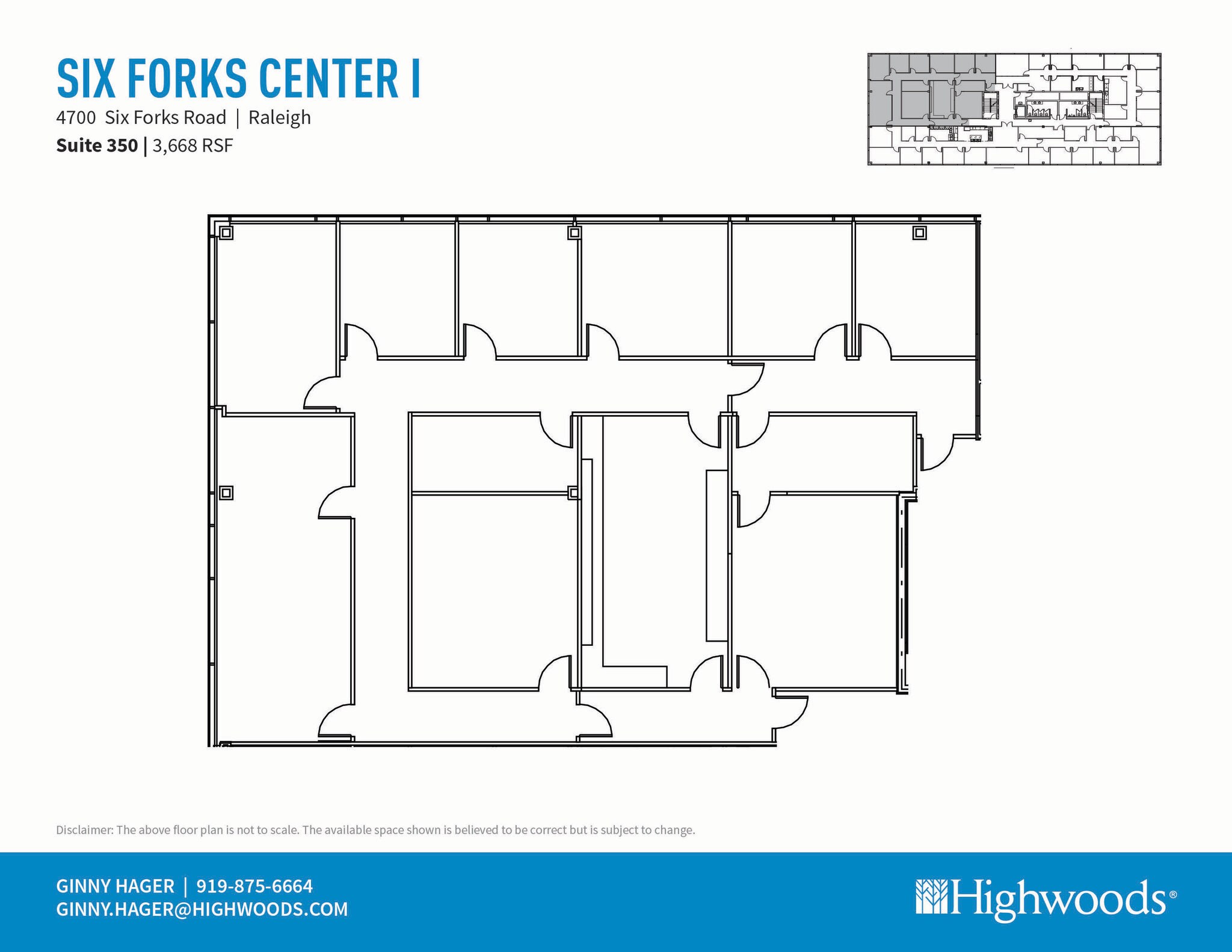 4700 Six Forks Rd, Raleigh, NC à louer Plan d’étage– Image 1 sur 2