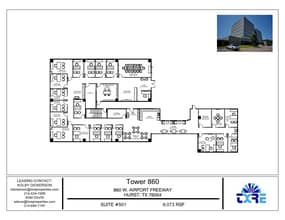 860 W Airport Fwy, Hurst, TX à louer Plan d’étage– Image 1 sur 1