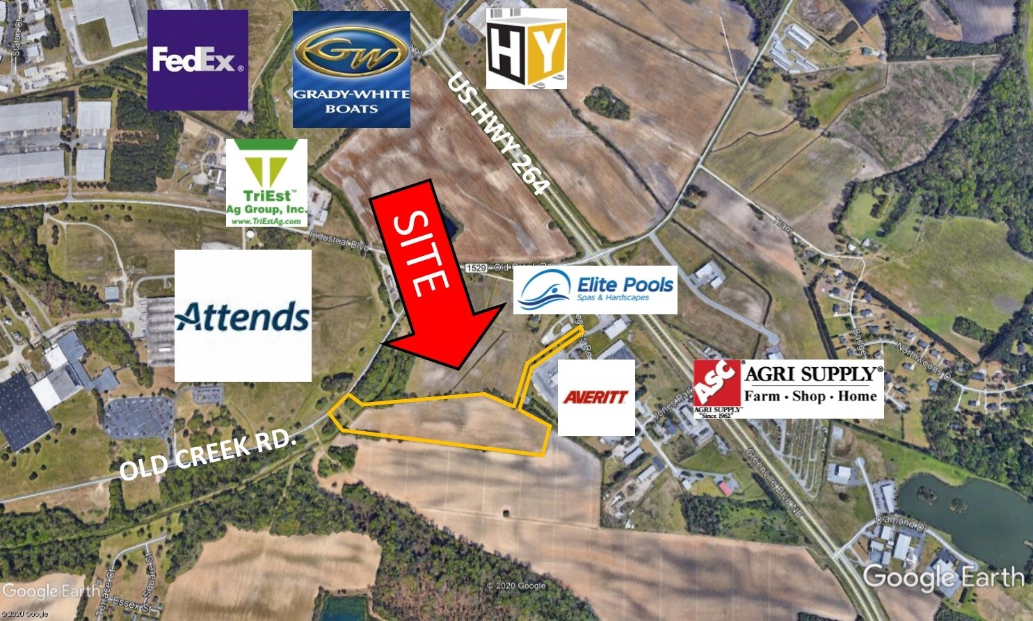 Old Creek Road & Progress Rd, Greenville, NC à vendre Photo principale– Image 1 sur 2