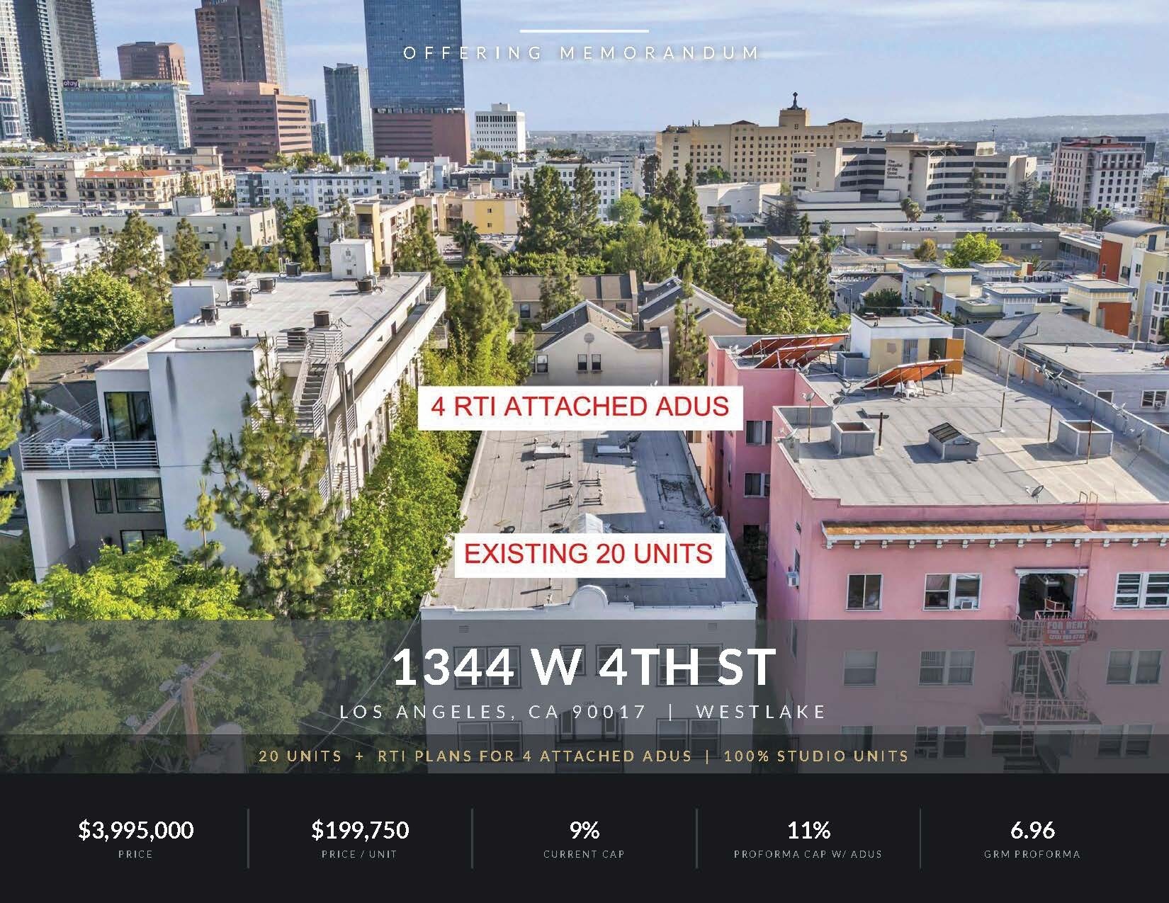 1344 W 4th St, Los Angeles, CA à vendre Photo de l’immeuble– Image 1 sur 16