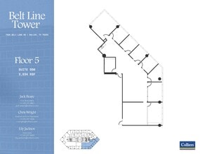 7920 Belt Line Rd, Dallas, TX à louer Plan d’étage– Image 1 sur 2