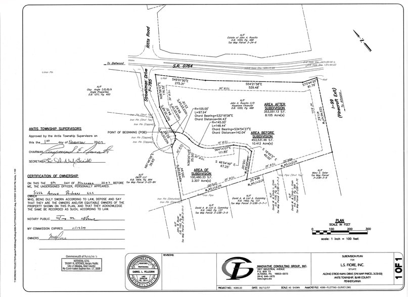 Pinecrofe Exit 39 Off I-99 Pad Site, Bellwood, PA à vendre - Plan d’étage – Image 3 sur 4
