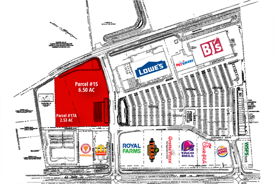 30181 Commerce Dr, Millsboro, DE à louer - Plan de site – Image 1 sur 14