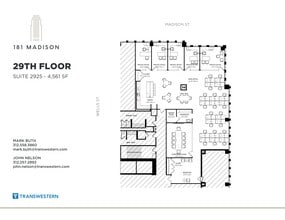 181 W Madison St, Chicago, IL à louer Plan de site– Image 2 sur 5