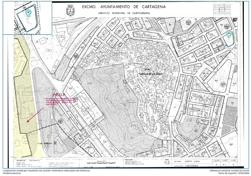 Calle Comercio, 26, Cartagena, Murcia à vendre - Plan cadastral – Image 2 sur 3