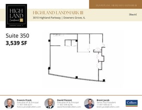 3010 Highland Pky, Downers Grove, IL à louer Plan d’étage– Image 1 sur 1