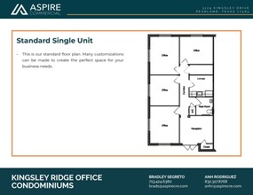 3129 Kingsley Dr, Pearland, TX à louer Plan d’étage– Image 1 sur 3