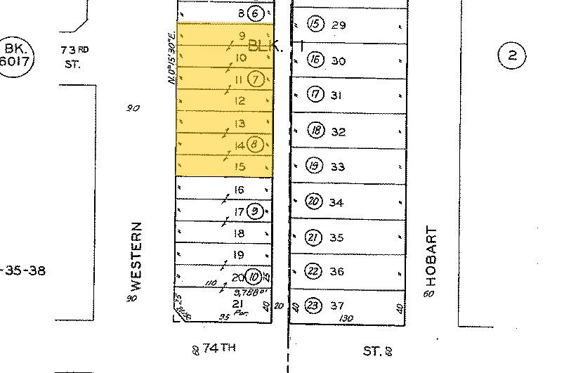 7300 S Western Ave, Los Angeles, CA à louer - Plan cadastral – Image 2 sur 10