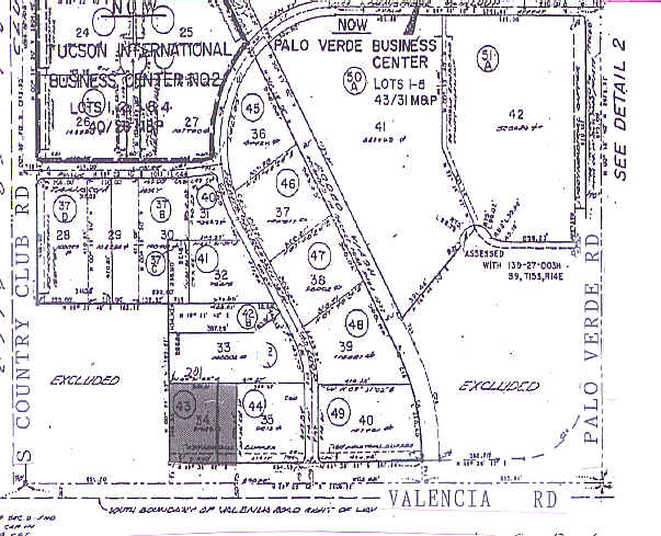 3231 E Valencia Rd, Tucson, AZ à louer - Plan cadastral – Image 2 sur 5