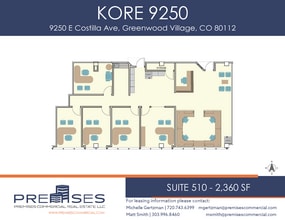 9250 E Costilla Ave, Greenwood Village, CO à louer Plan d’étage– Image 1 sur 1