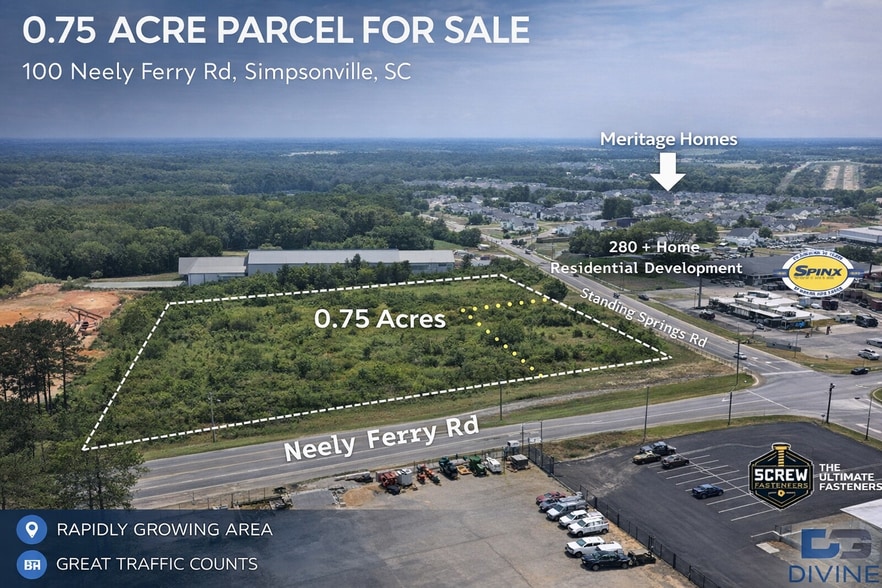 100 Neely Ferry Rd, Simpsonville, SC à vendre - Photo principale – Image 1 sur 6
