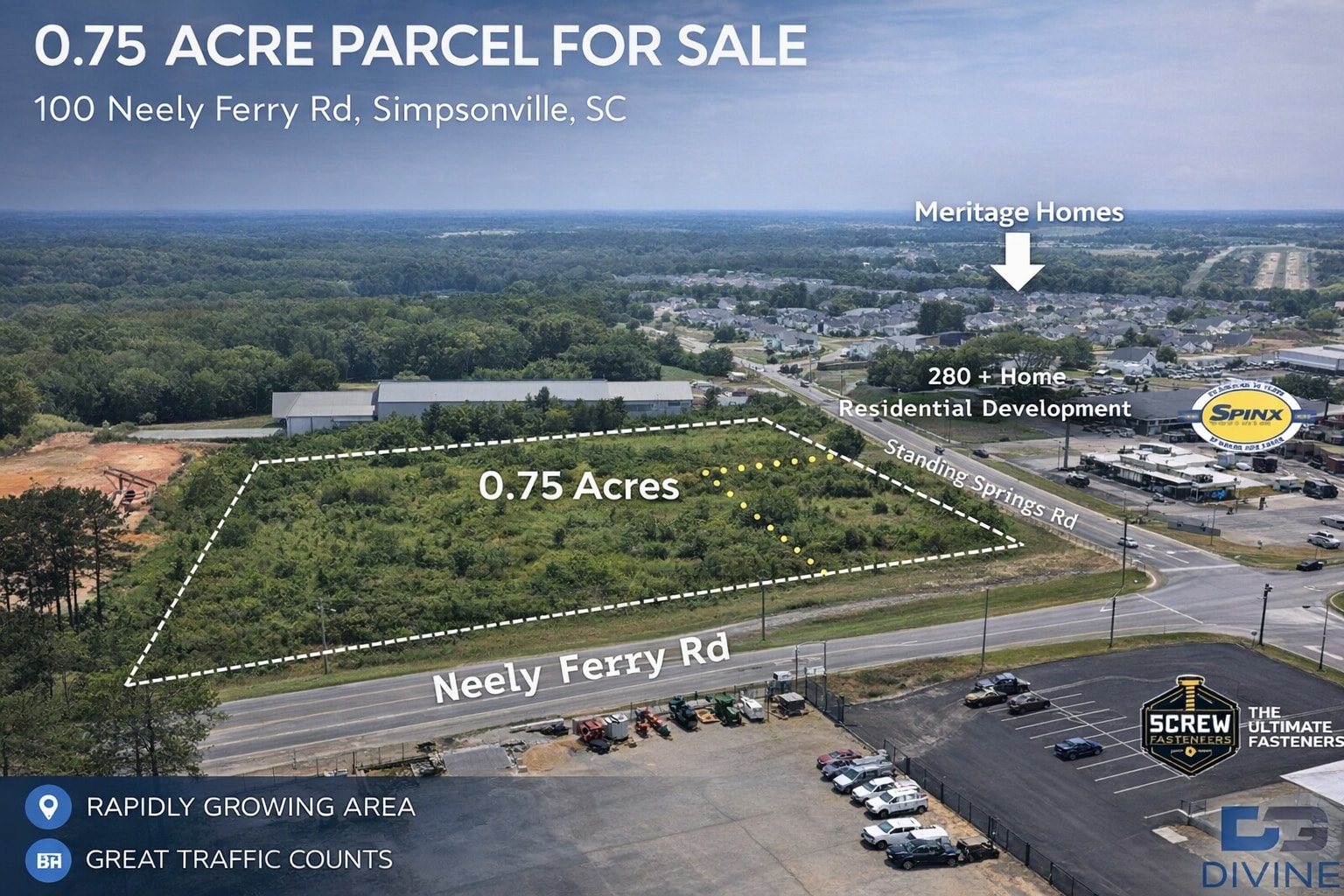 100 Neely Ferry Rd, Simpsonville, SC à vendre Photo principale– Image 1 sur 7