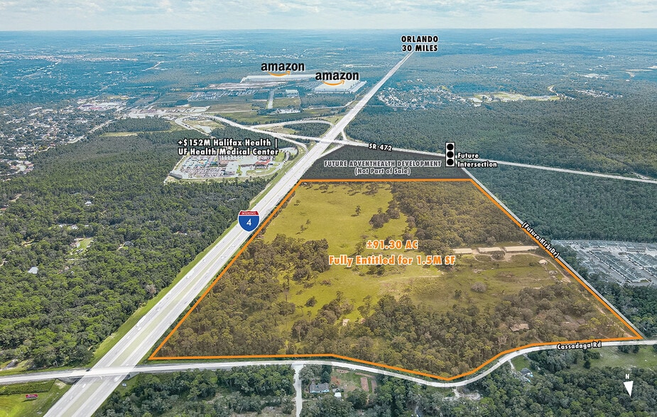 1445 Cassadaga Rd, Deland, FL à vendre - Aérien – Image 1 sur 3