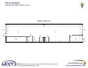 4990 SW 52nd St, Fort Lauderdale, FL à louer Plan d’étage– Image 2 sur 4