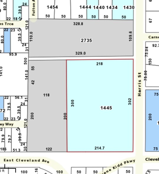 2735 Harris St, East Point, GA à vendre - Plan cadastral – Image 2 sur 2