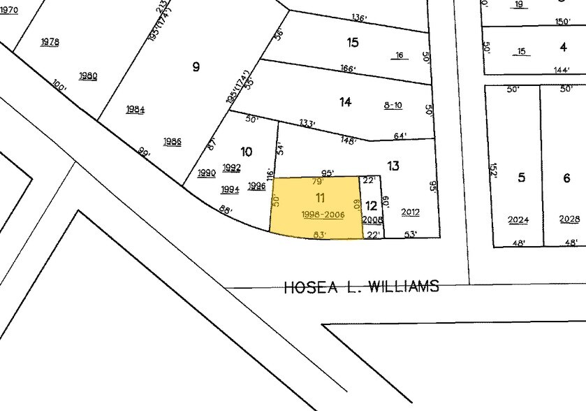 1998 Hosea L Williams Dr, Atlanta, GA à vendre - Plan cadastral – Image 3 sur 4