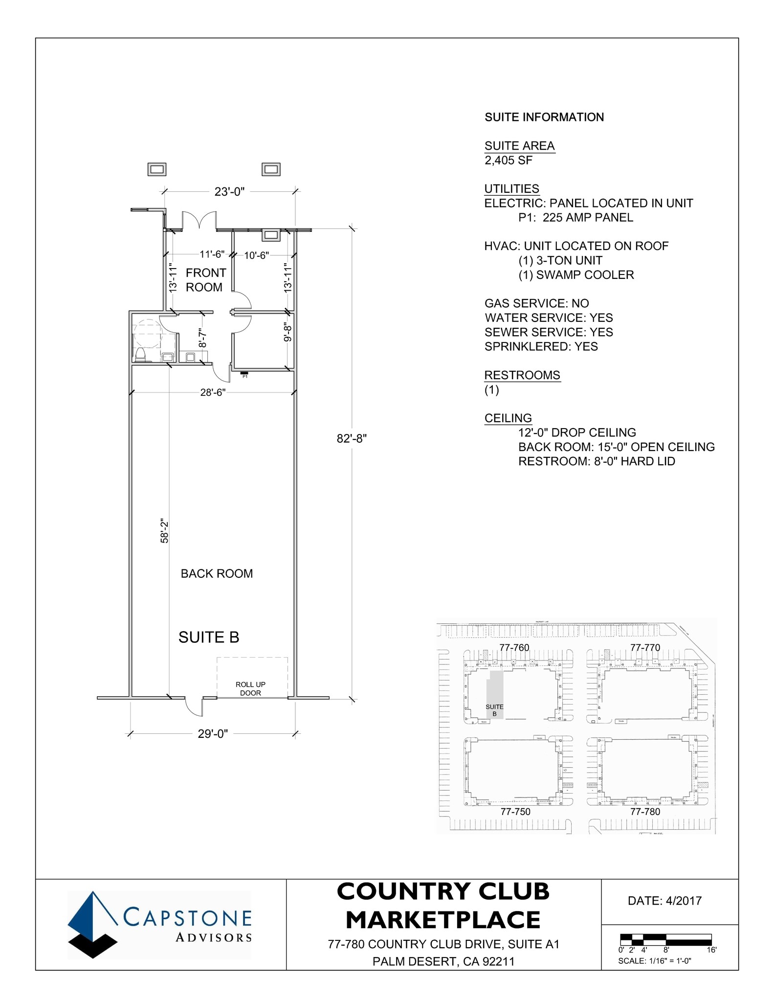 77750 Country Club Dr, Palm Desert, CA à louer Plan de site– Image 1 sur 5