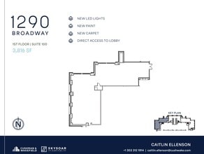 1290 Broadway, Denver, CO à louer Plan d’étage– Image 2 sur 2