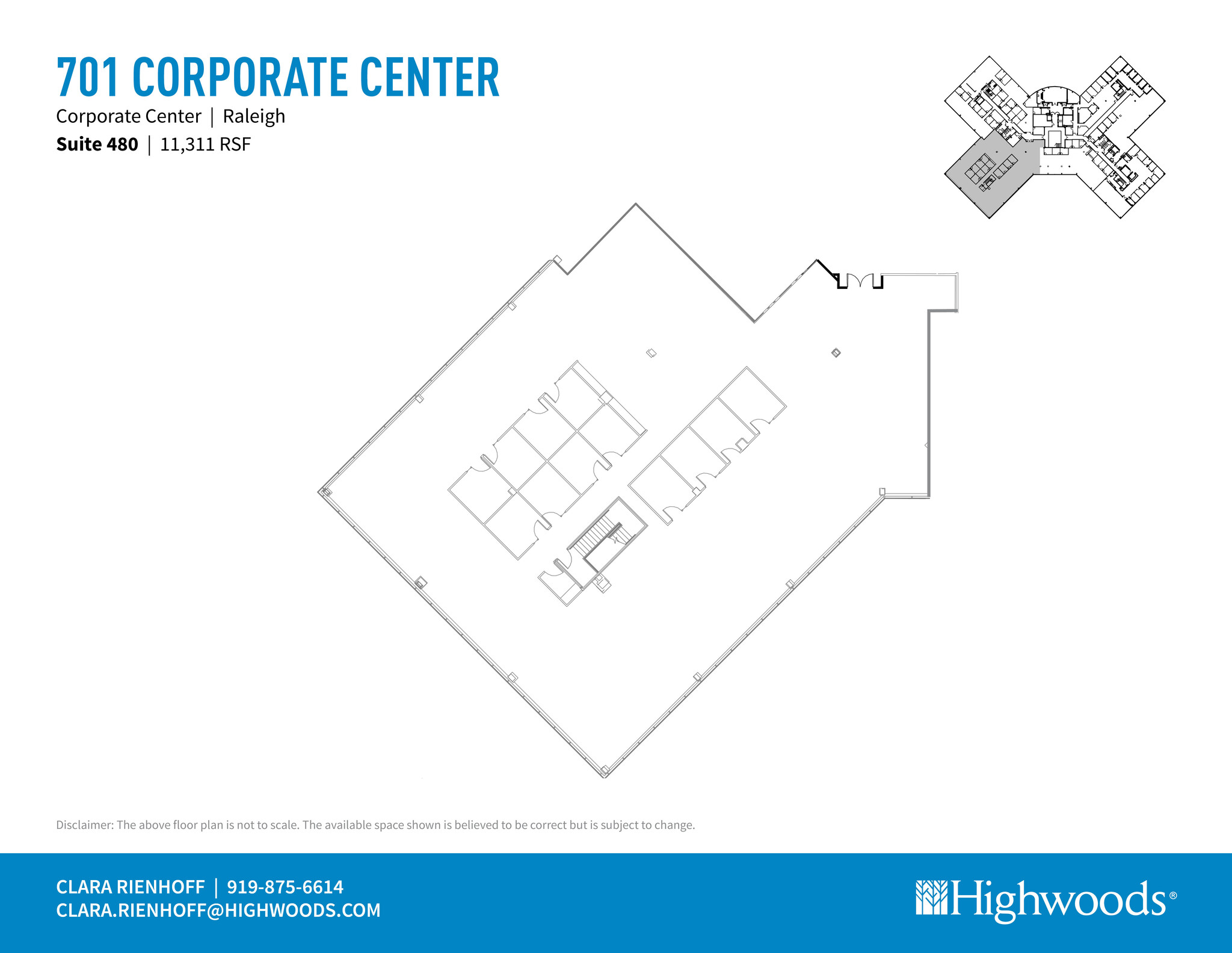 701 Corporate Center Dr, Raleigh, NC à louer Plan d’étage– Image 1 sur 1