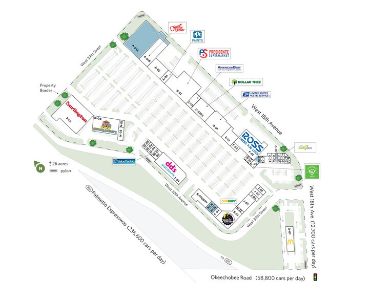 3250 W 18th St, Hialeah, FL à louer - Plan de site – Image 2 sur 20