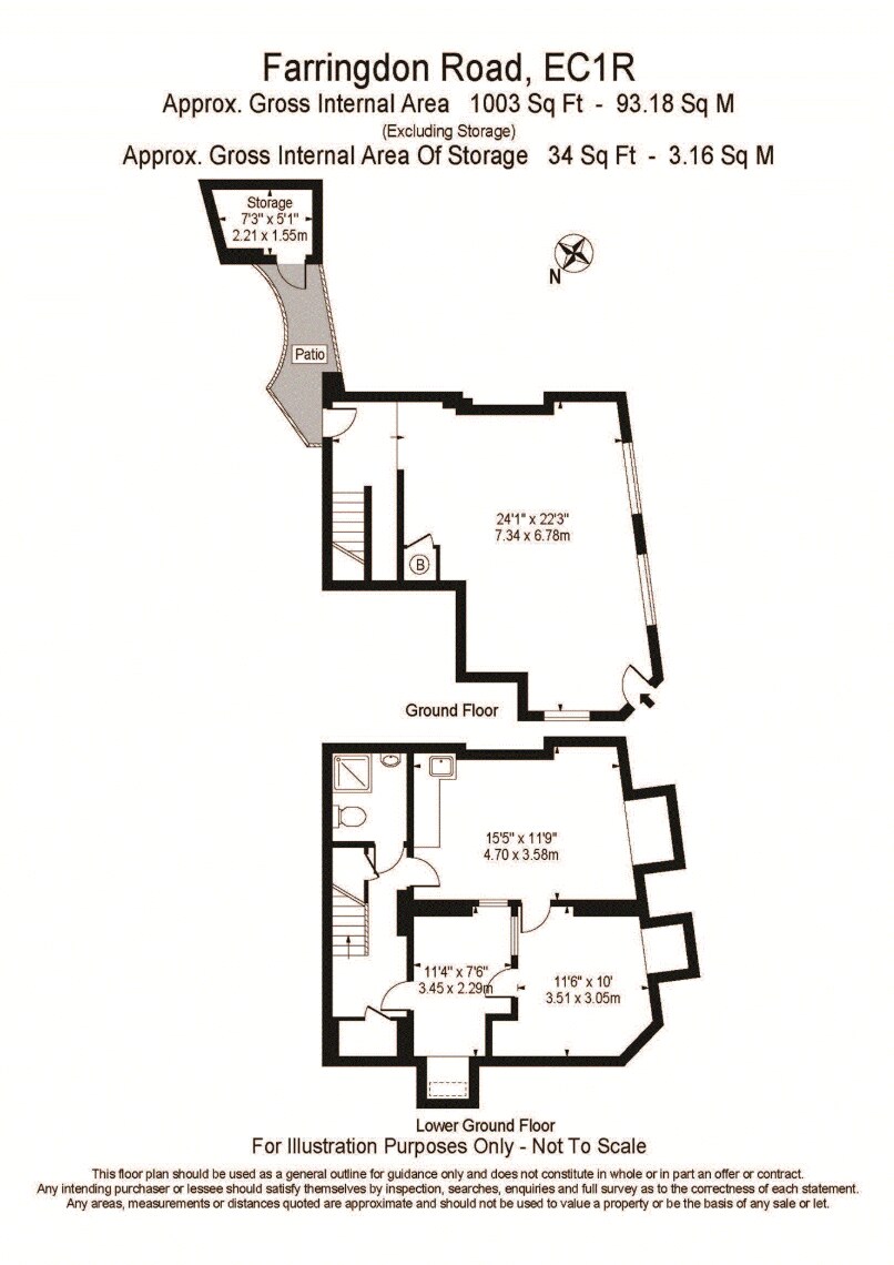 162 Farringdon Rd, Londres à louer Plan d’étage– Image 1 sur 1