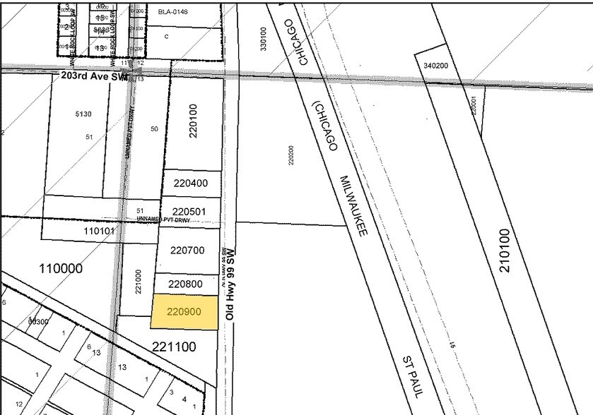 20411 Old Hwy 99 SW, Rochester, WA à vendre - Plan cadastral – Image 3 sur 3