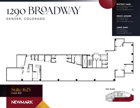 1290 Broadway, Denver, CO à louer Plan d’étage– Image 1 sur 1