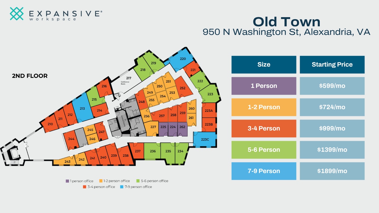 950 N Washington St, Alexandria, VA à louer Plan d’étage– Image 1 sur 4