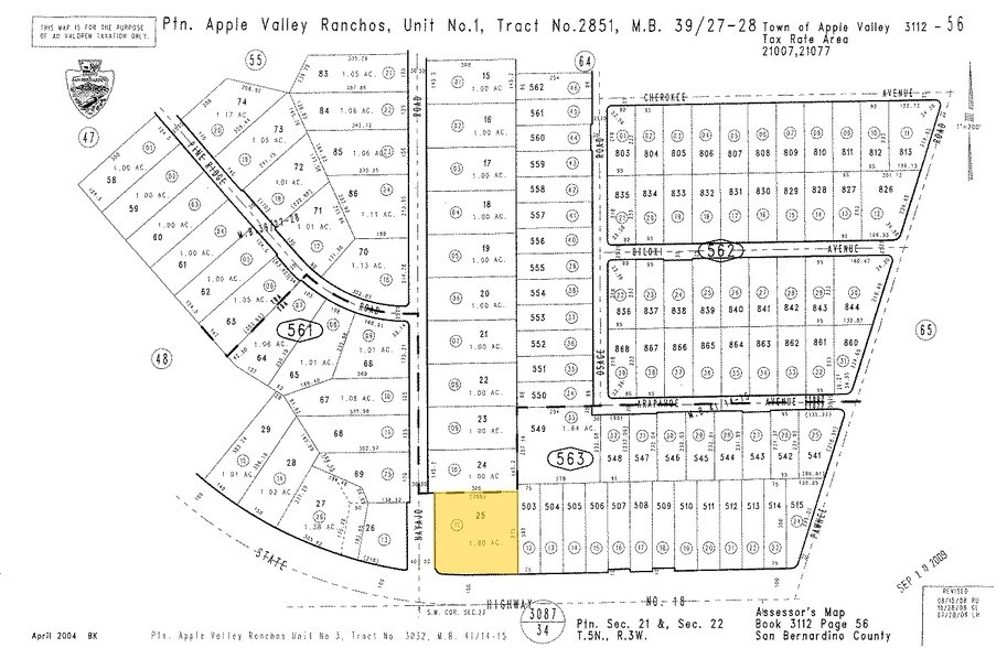 21738 US Highway 18, Apple Valley, CA à louer - Plan cadastral – Image 3 sur 3