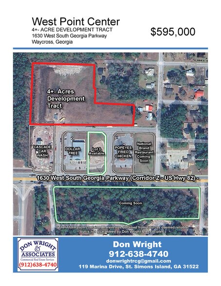1630 W. South Georgia Pky, Waycross, GA à vendre - Photo de l’immeuble – Image 1 sur 2