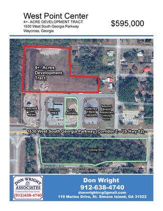 Plus de détails pour 1630 W. South Georgia Pky, Waycross, GA - Terrain à vendre